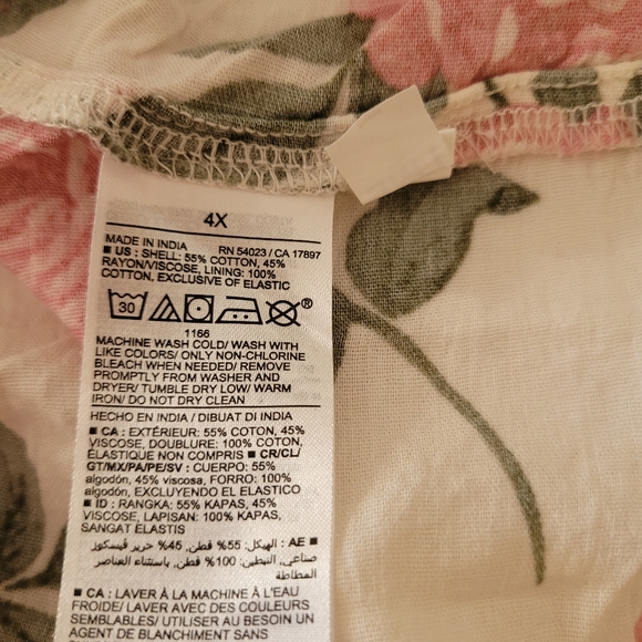 (4X)  Sleeveless Midi Dress - Picture 4 of 7